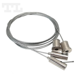 Zawiesia linkowe srebrne komplet (2 linki 2000mm + 2 śruby) (nr kat 771310)