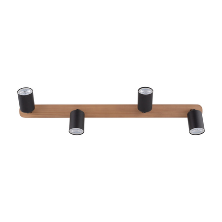 Lampa sufitowa TOP WOOD Black 4xGU10