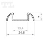 LED P2-1 Profil 1000 mm biały lakierowany (nr kat 862110)