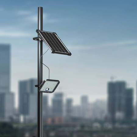 Projektor LED Solarny V-TAC 30W IP65, Pilot Timer, LiFePo 6.4V 6000mA Czarny VT-432 6400K 4800lm 3 Lata Gwarancji