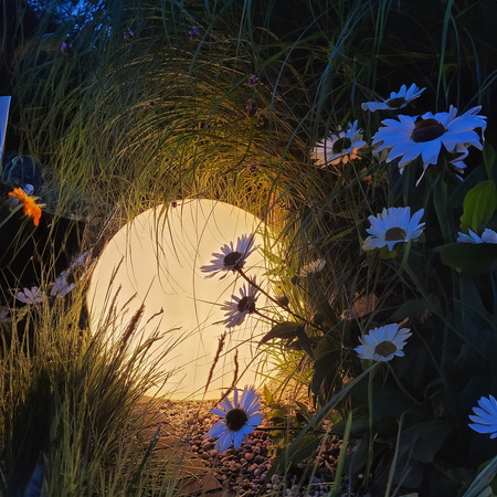 Kula Ogrodowa lampa Globo biała 1xE27 30cm