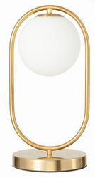 Lampka nocna stołowa elegancka złota Milano Ring E14