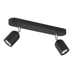 Lampa sufitowa TOP Black/Chrome 2xGU10