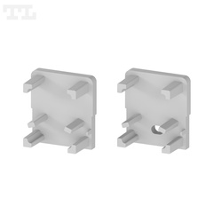 Komplet zaślepek bocznych szarych P14-2, P14-3, GK14-3 do osłonki C25 (2 szt bez otworu) (nr kat771422501)