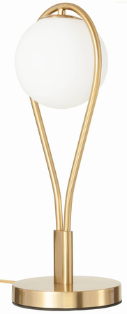 Lampka nocna stołowa złota Milano Rosa E14