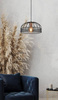 Lampa wisząca czarna metalowa regulowana 40W E27 Levi 31-78469