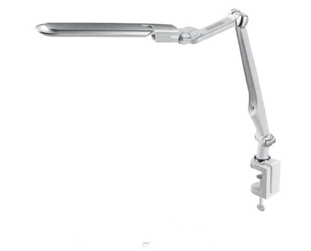 Lampka biurkowa led 10W srebrna na biurko zaciskowa z klipsem