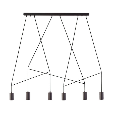 Nowodvorski Lampa wisząca metalowa czarna IMBRIA 