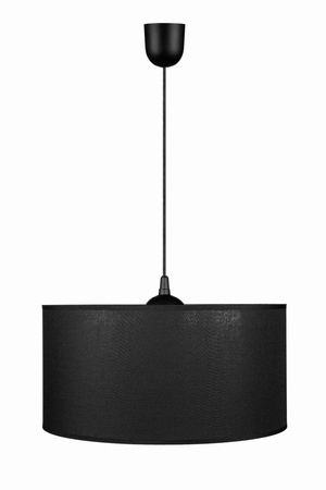 Lampa wisząca z abażurem duża Oro czarna