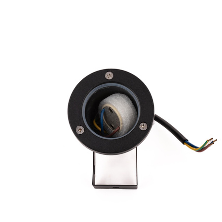 Oprawa Gruntowa Ogrodowa Wbijana Aluminium GU10 Czarna IP65 V-TAC VT-1119 3 Lata Gwarancji