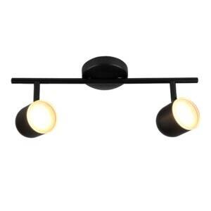 Lampa ścienno-sufitowa ruchoma LED RAWI 2 Czarna 3000K