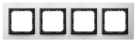 Ramka poczwórna Sonata Ospel Szczotkowane Aluminium IP20