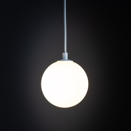 Tk Lighting TRACER WHITE WHITE GLASS lampa wisząca 1xG9