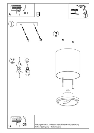 Lampa Wisząca LUCE 40W LED
