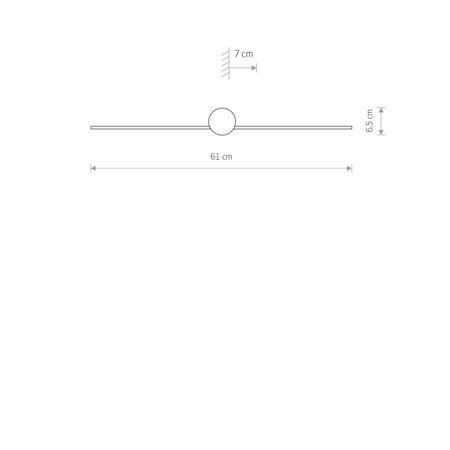 Nowodvorski Kinkiet obrazowy czarny PIN LED S