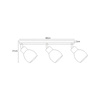 Reflektor / spot K-4586 -MIKA GRAY