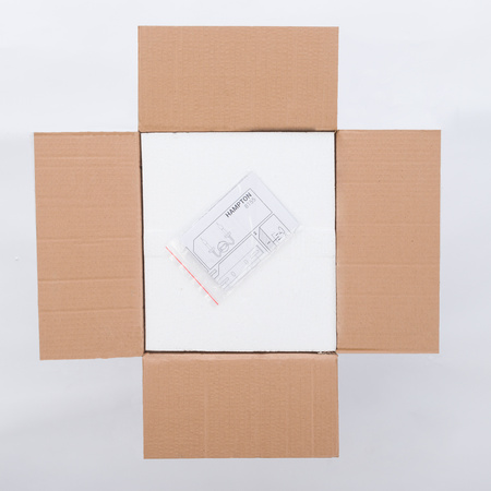 Nowodvorski Kinkiet szkło stal chromowana HAMPTON