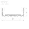 LED P27-3 Profil 2000 mm czarny lakierowany (nr kat 8627313)