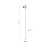 Tk Lighting TRACER TRÓJOBWODOWY PIANO WHITE lampa wisząca 1xG9
