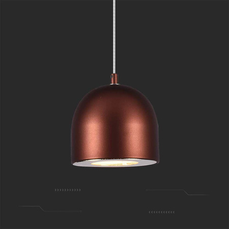 Oprawa Zwieszana V-TAC LED 8,5W 100cm Regulowana, Dotykowy włącznik Brązowa VT-7795 3000K 850lm