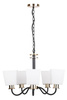 Lampa wisząca czarno-biała żyrandol 5xE27 Schubert 35-74249