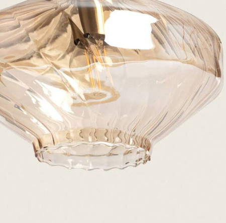 Lampa Wisząca Kryształ Blas 1xE14 Bursztynowa