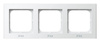 Ramka potrójna do łączników IP-44 Sonata Ospel Biała