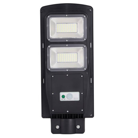 Naświetlacz Solarny LED STREET-6 z czujnikiem PIR, czarny + pilot