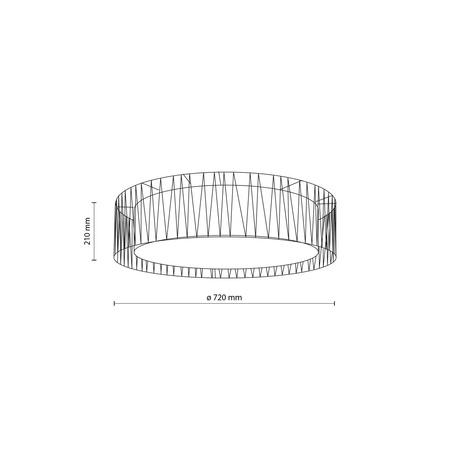 Lampa sufitowa HARMONY Nature 4xE27