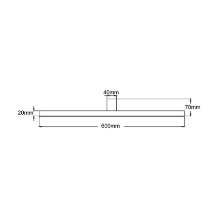 Nevada kinkiet L 20W Led 4000K  czarny IP44
