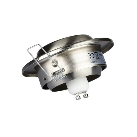 Oczko V-TAC GU10 Okrągłe Regulowany Kąt Satyna VT-780-SN