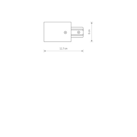 Nowodvorski Końcówka do szynoprzewodów biała PROFILE RECESSED POWER END CAP
