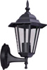 Stylowa, górna lampa elewacyjna K-5009A UP CZARNY z serii STANDARD