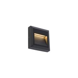 Nowodvorski Lampa ścienna zewnętrzna natynkowa czarna SIDEWALK SQUARE LED