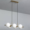 Lampa Wisząca szklane białe kule Amatler 6xE27