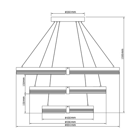 Light prestige Plum 3 lampa wisząca czarna LP-0407/3P BK