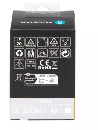 Żarówka LED GU10 3W 2700K ściemnialna z wąskim kątem świecenia
