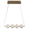 Light prestige Diamond 4 linia wisząca złota LP-2202/4L GD