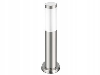 Lampa ogrodowa E27 stojąca 45cm srebrna