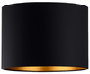 Abażur walec Oro Deluxe czarno złoty 25cm E27