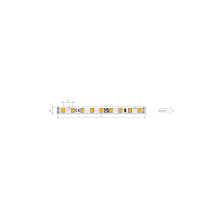 Kluś Taśma LED K-SL35-0480-24, 3500K, 528 lm/m, 4.8 W/m, IP20