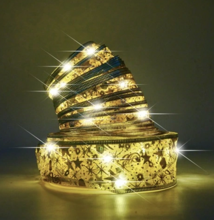 Łańcuch świetlny Wstążka Led ozdoba choinkowa 3xAA 2700K 5m