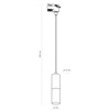 Tk Lighting TRACER BLACK GOLD lampa wisząca 1xGU10