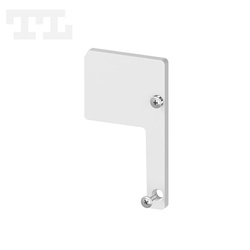 Zaślepka aluminiowa srebrna GK4-2 PRAWE bez otworu (wkręty w komplecie) (nr kat 7740218)