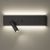 Kinkiet Resort Czarny Lewy 10W + 3W LED 4000K