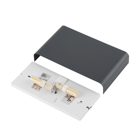 Nowodvorski Kinkiet metalowy czarny HAGA 