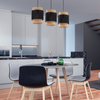 Lampa wisząca Boho Black 3xE27 listwa