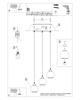 Lampa wisząca ALINO 3 czarna