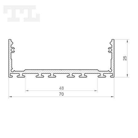LED P27-3 Profil 1000 mm biały lakierowany (nr kat 8627310)