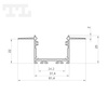 LED P22-7 Profil 2000 mm czarny lakierowany (nr kat 8622713)